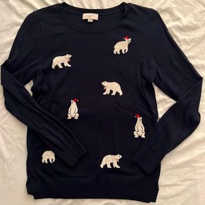 LOFT|Size Small|Polar bear sweater